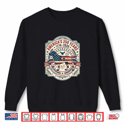 Sweatshirt Labrador Retriever Americas 250th Patriotic Dog 4th of July Shirt