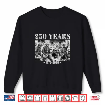 Sweatshirt Presidents Playing Guitar Funny Rock Band 4th July Vintage Shirt