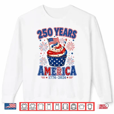 Sweatshirt 250 Years America Ice Cream Patriotic 250th Anniversary USA Shirt