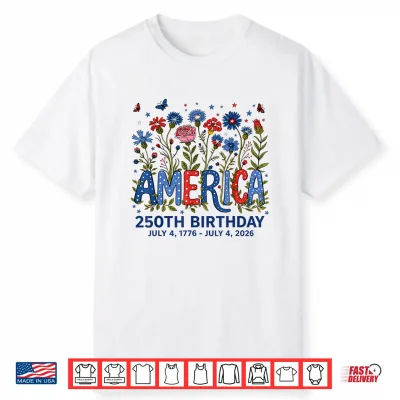 250Th Birthday 250 Anniversary 250 Years Usa 4Th July Womens Shirt