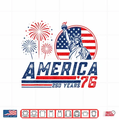 America Retro 250Th Anniversary Usa 1776 2026 4Th Of July Shirt 4 Design America Retro 250th Anniversary USA 1776 2026 4th of July Shirt