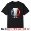 Baseball Ice Cream Drip 4Th Of July Kids Youth Boys Girls Shirt