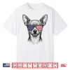Chihuahua Us Flag Sunglasses Shirt