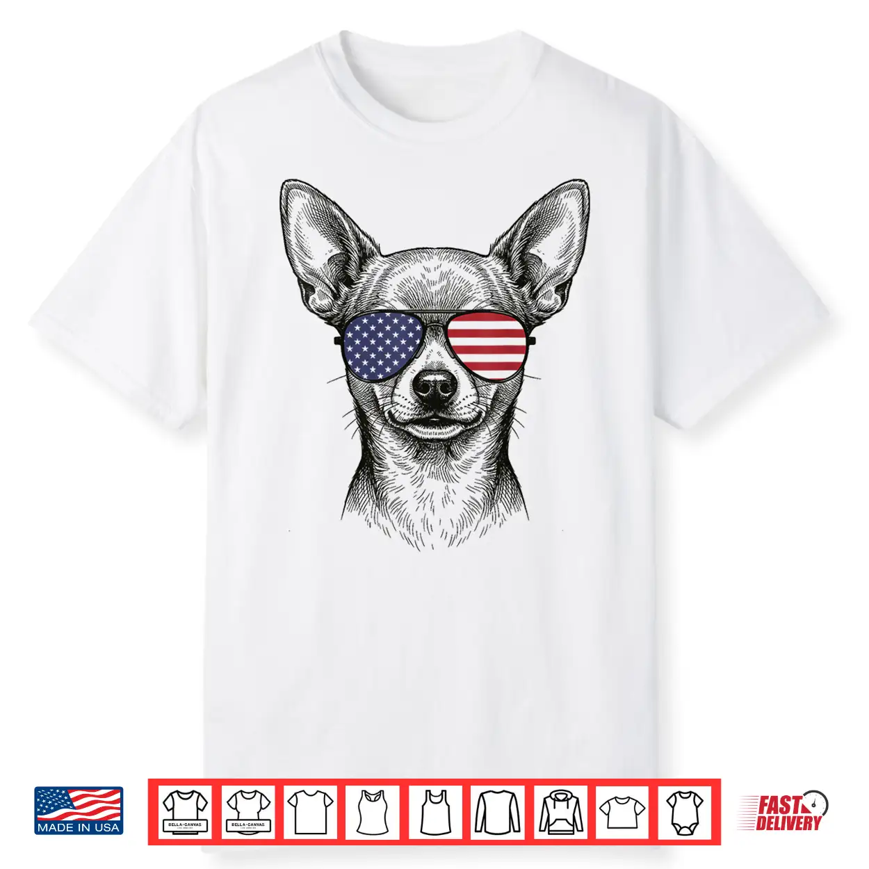 Chihuahua Us Flag Sunglasses Shirt Chihuahua Us Flag Sunglasses Shirt