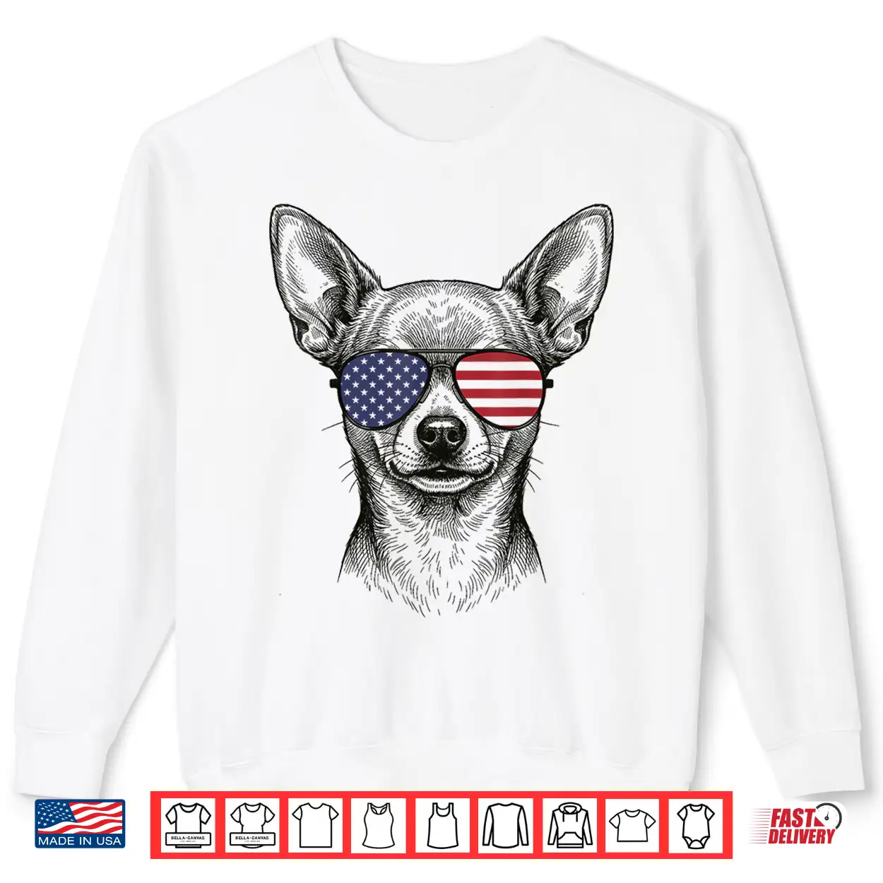 Chihuahua Us Flag Sunglasses Shirt Chihuahua Us Flag Sunglasses Shirt