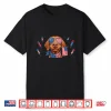 Funny Vizsla Dog American Usa Flag Memorial Day 4Th Of July Shirt
