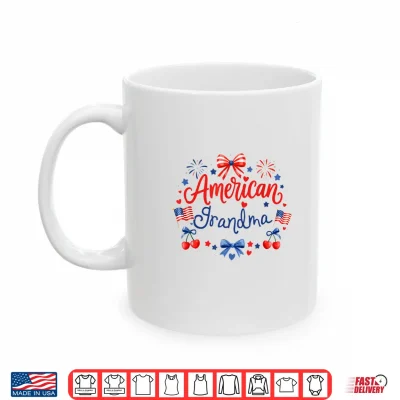 Mug Grandma 4th of July Shirts Women American Family Matching Shirt