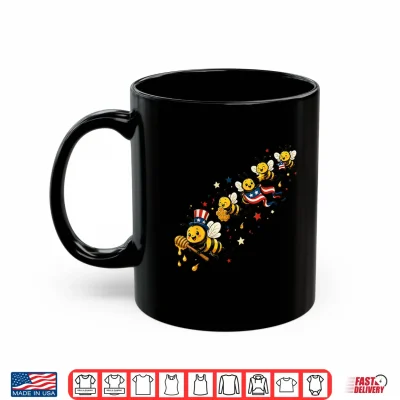 Mug Patriotic Beekeeper American Flag Bee 4th of July Shirt