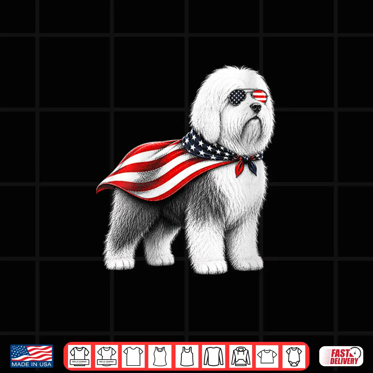Old English Sheepdog 4Th Of July Us American Flag Patriotic Shirt Old English Sheepdog 4Th Of July Us American Flag Patriotic Shirt