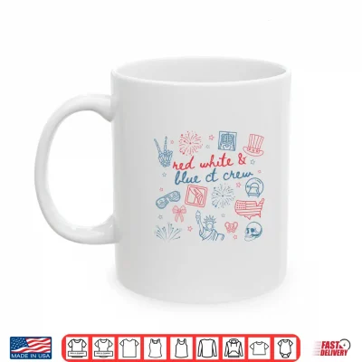 Mug Red White Blue CT Crew 4th of July Cat Scan Tech Radiology Shirt