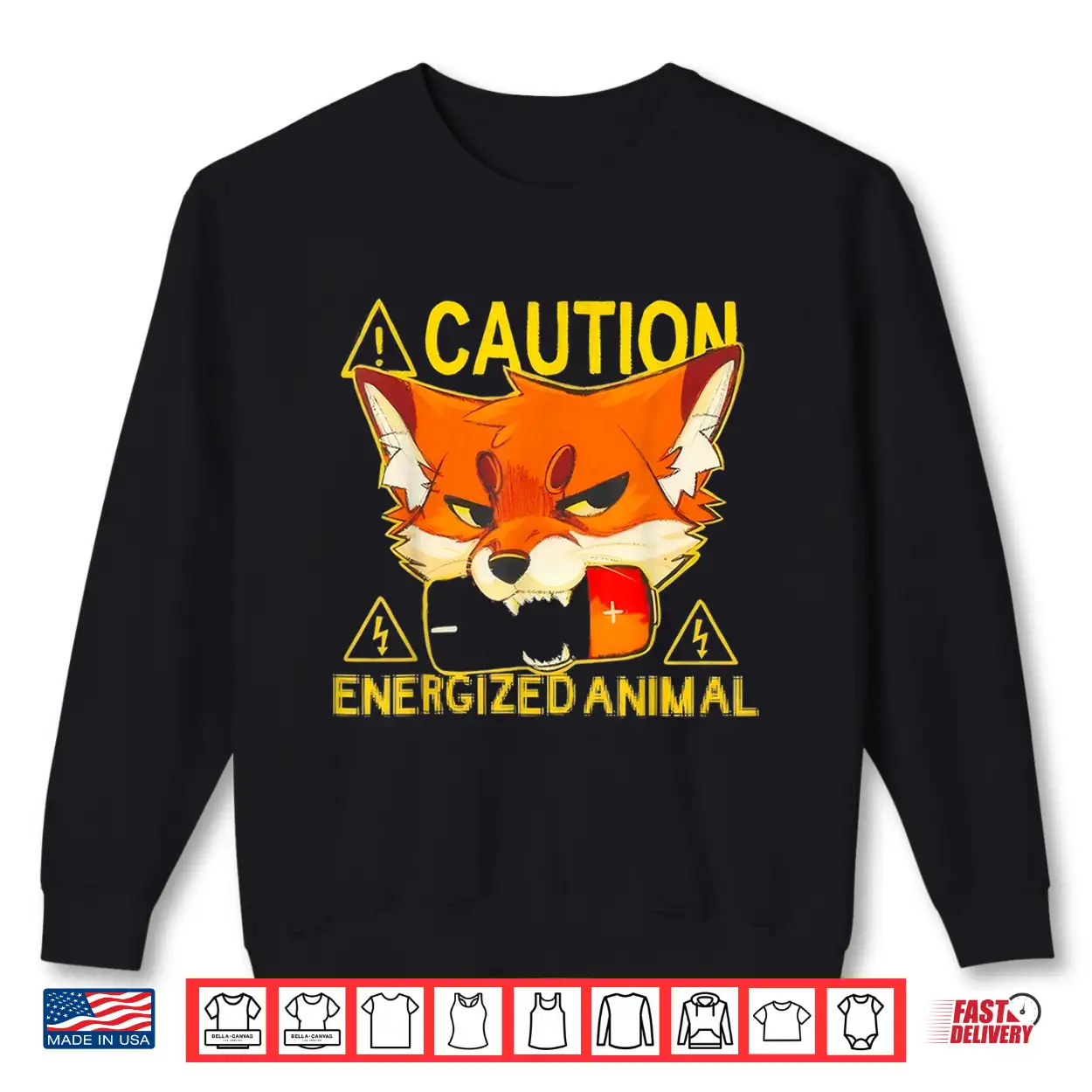 Fox Caution Energized Animal Shirt Fox Caution Energized Animal Shirt