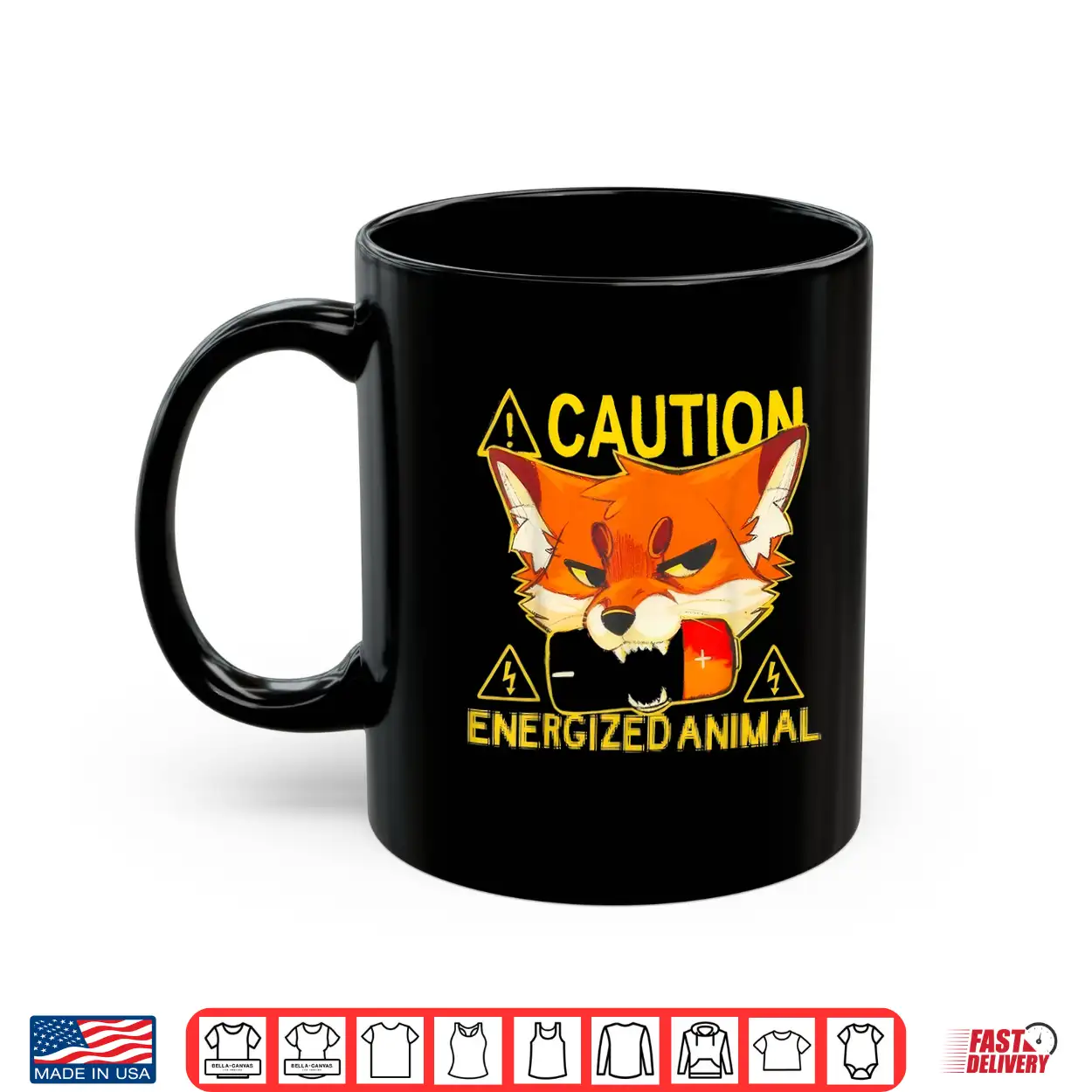 Fox Caution Energized Animal Shirt Fox Caution Energized Animal Shirt