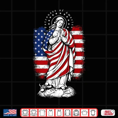 Patroness Of The Usa Blessed Virgin Mary Catholic Art Shirt 4 Design Patroness of The USA Blessed Virgin Mary Catholic Art Shirt