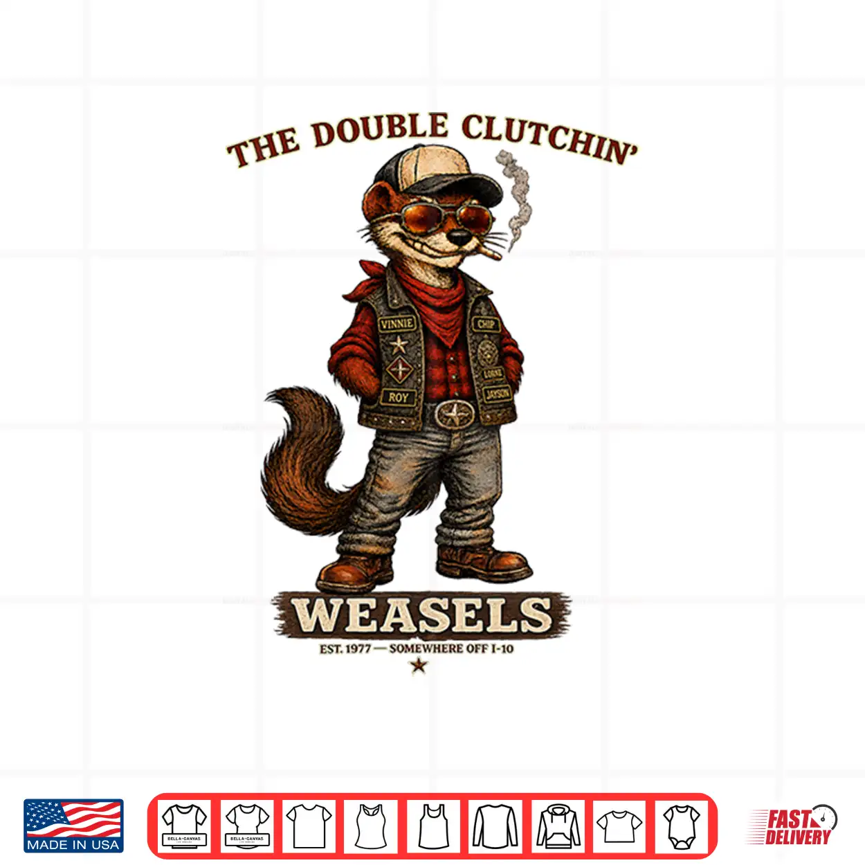 Worldwide Weasel Tour Premium Tri Blend Shirt Worldwide Weasel Tour Premium Tri Blend Shirt