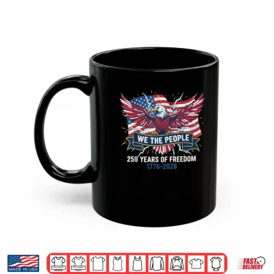 Mug 250th Anniversary USA Floral 4th of July Patriotic 250 Years Shirt