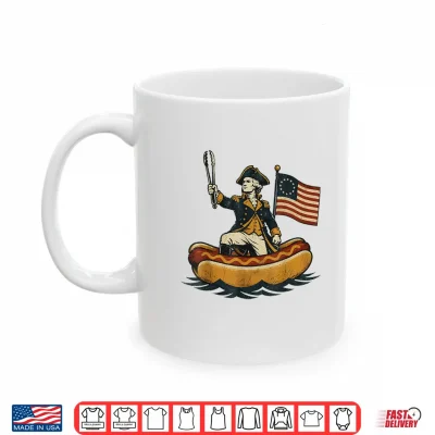 Delaware Dog Funny George Washington Hotdog Patriotic Shirt 3 Mug Delaware Dog Funny George Washington Hotdog Patriotic Shirt