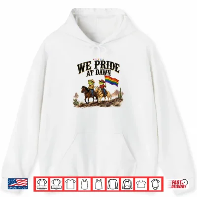 Funny Frog We Pride At Dawn Lesbian Pride Western Lgbtq Shirt 1 Hoodie Funny Frog We Pride At Dawn Lesbian Pride Western LGBTQ Shirt