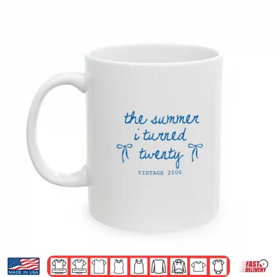 Summer I Turned 20 Vintage 2006 Cute Bow 20Th Birthday Girl Shirt 3 Mug Summer I Turned 20 Vintage 2006 Cute Bow 20th Birthday Girl Shirt