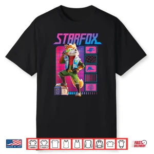 The Super Mario Galaxy Movie Fox Mccloud Retro Hero Shirt