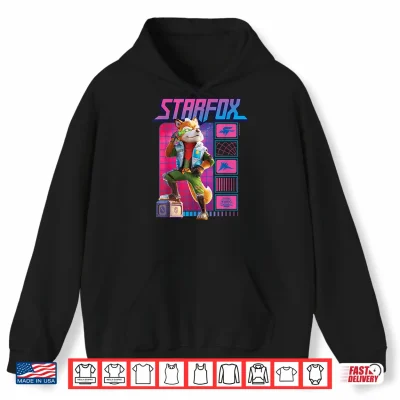 Hoodie The Super Mario Galaxy Movie Fox McCloud Retro Hero Shirt