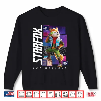 Sweatshirt The Super Mario Galaxy Movie Fox McCloud Hero Pose Shirt