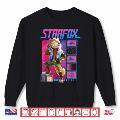 Sweatshirt The Super Mario Galaxy Movie Fox McCloud Retro Hero Shirt