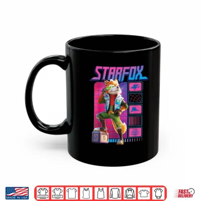 Mug The Super Mario Galaxy Movie Fox McCloud Retro Hero Shirt