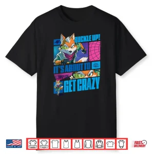 The Super Mario Galaxy Movie Starfox Buckle Up Action Shirt
