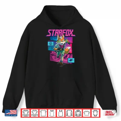 Hoodie The Super Mario Galaxy Movie Starfox Fox McCloud Action Shirt