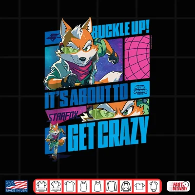 Design The Super Mario Galaxy Movie Starfox Buckle Up Action Shirt