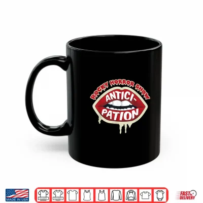 Mug Rocky Horror Show Anticipation Dr Frank N Furter Quote Lips Shirt