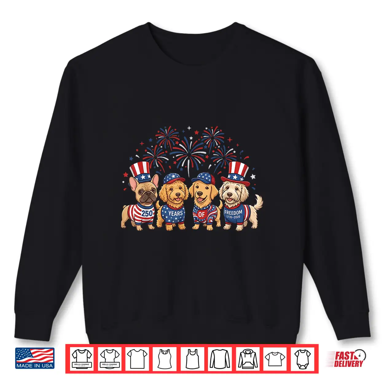250 Anniversary Usa Shirt 4 Dog Breeds 4Th Of July Shirt 250 Anniversary Usa Shirt 4 Dog Breeds 4Th Of July Shirt