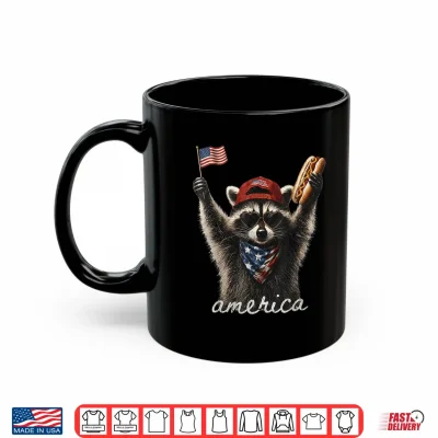 Mug America Meme Raccoon Hot Dog 250 Years 1776 2026 4th of July Shirt