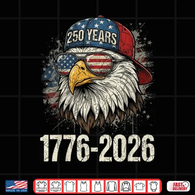 Design 250th Anniversary USA 4th of July Eagle Patriotic 250 Years Shirt