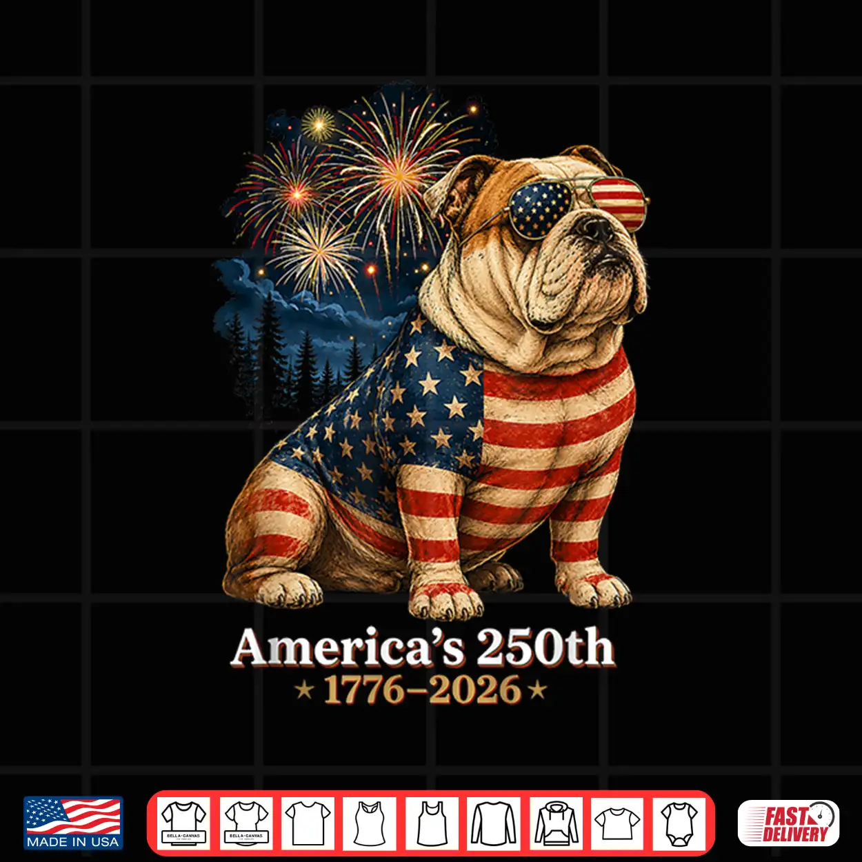 Bulldog America’S 250Th Anniversary 1776 2026 Shirt Bulldog America’S 250Th Anniversary 1776 2026 Shirt
