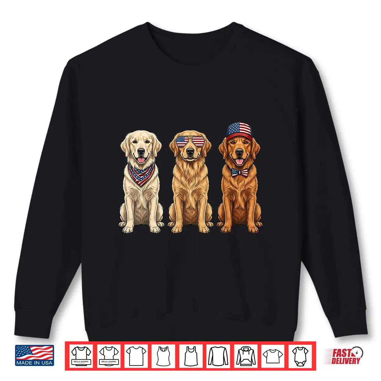 Golden Retriever 4Th Of July Us American Flag Dog Patriotic Shirt Golden Retriever 4Th Of July Us American Flag Dog Patriotic Shirt