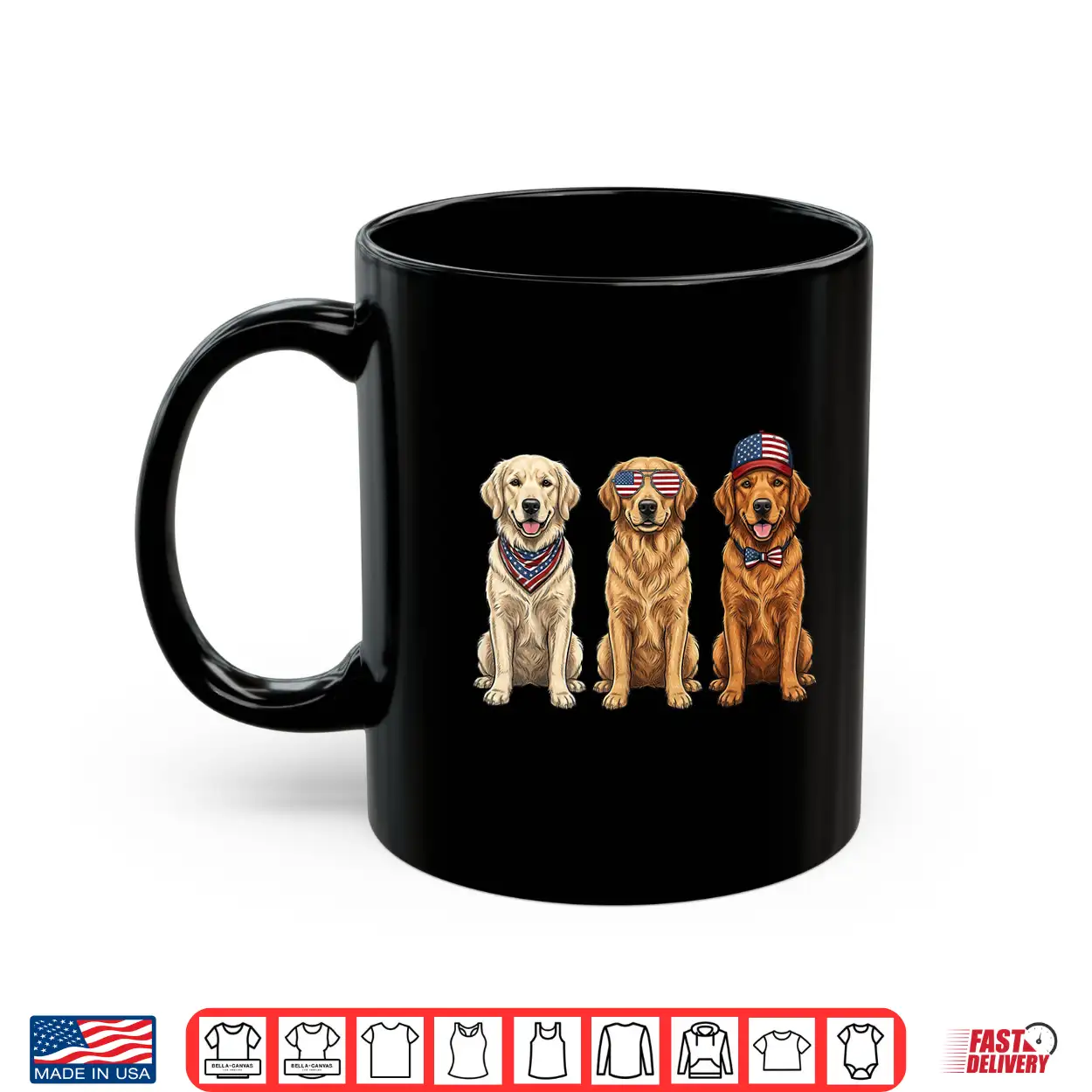 Golden Retriever 4Th Of July Us American Flag Dog Patriotic Shirt Golden Retriever 4Th Of July Us American Flag Dog Patriotic Shirt
