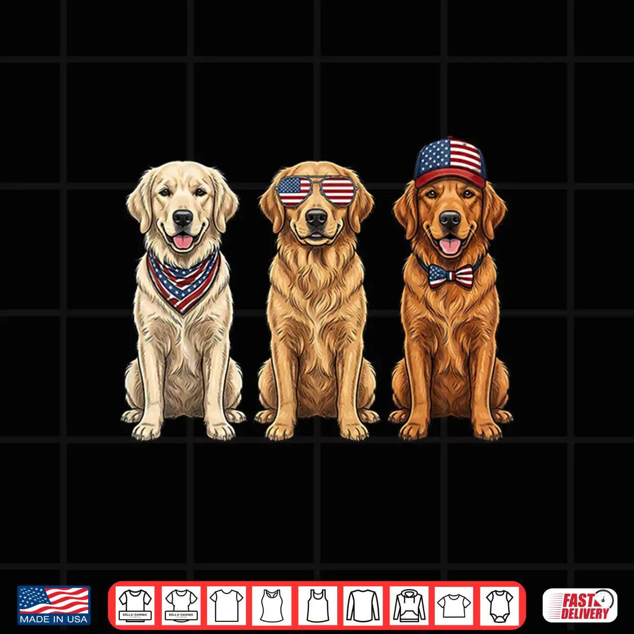 Golden Retriever 4Th Of July Us American Flag Dog Patriotic Shirt Golden Retriever 4Th Of July Us American Flag Dog Patriotic Shirt