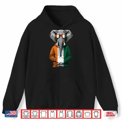 Hoodie Ivory Coast Flag Ivorian Roots Cote DIvoire Performance Shirt