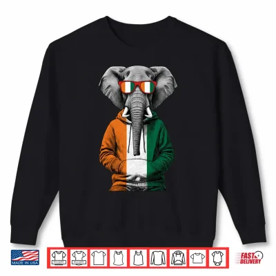 Sweatshirt Ivory Coast Flag Ivorian Roots Cote DIvoire Performance Shirt
