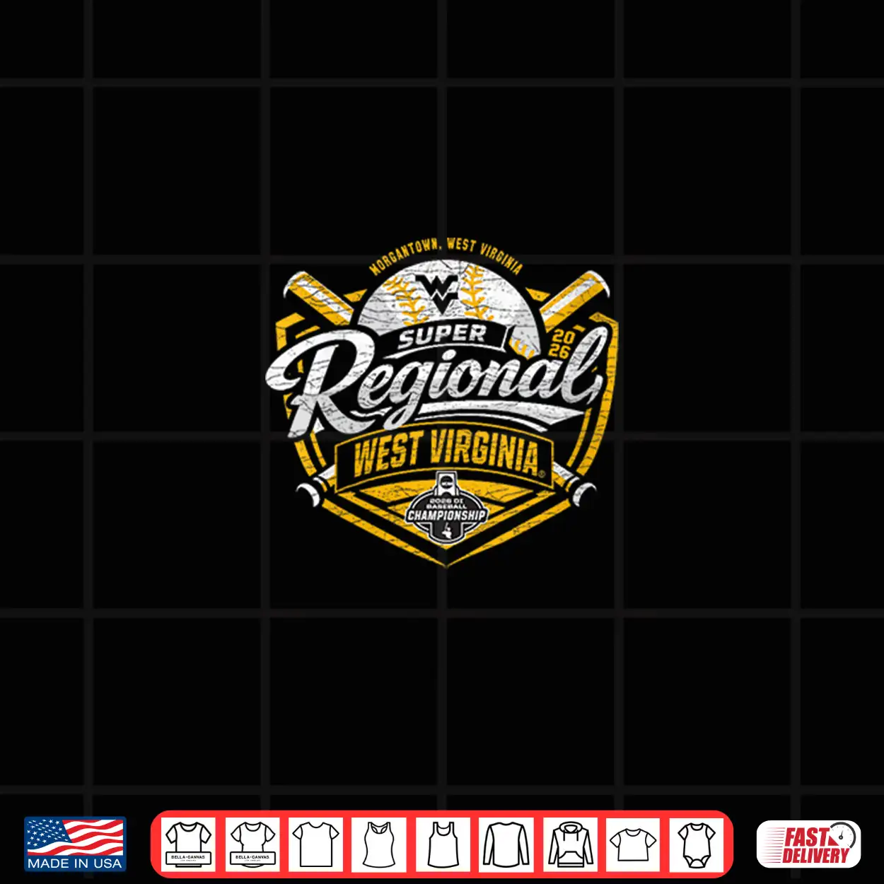 West Virginia Mountaineers Super Regionals Baseball 2026 Cws Shirt West Virginia Mountaineers Super Regionals Baseball 2026 Cws Shirt