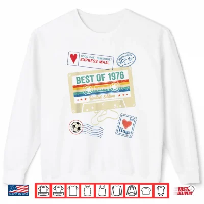Sweatshirt 50th Birthday Celebration Vintage Soccer Fan Retro 80s Shirt
