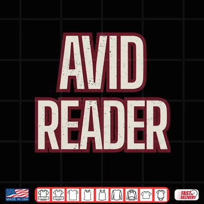 Avid Reader Shirt 4 Design AVID Reader Shirt