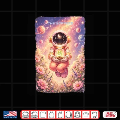 Astronaut Tarot The Empress Cosmic Space Design Premium Tri Blend Shirt 4 Design Astronaut Tarot The Empress Cosmic Space Design Premium Tri Blend Shirt