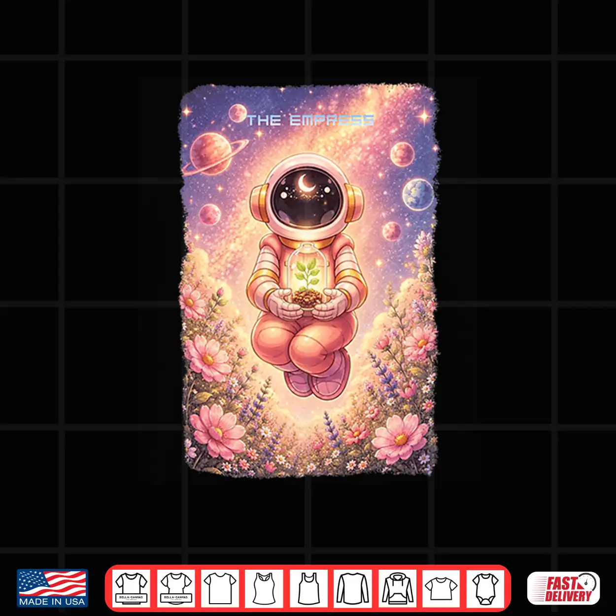 Astronaut Tarot The Empress Cosmic Space Design Premium Tri Blend Shirt Astronaut Tarot The Empress Cosmic Space Design Premium Tri Blend Shirt