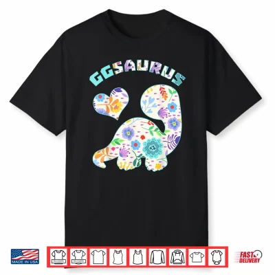Ggsaurus Dinosaur Family Relationship Dino Floral Shirt