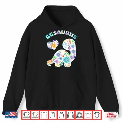 Hoodie Ggsaurus Dinosaur Family Relationship Dino Floral Shirt