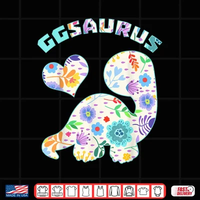Design Ggsaurus Dinosaur Family Relationship Dino Floral Shirt