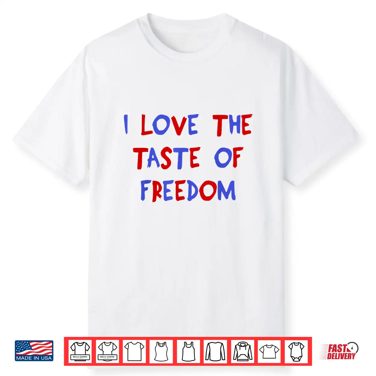 I Love The Taste Of Freedom Matching Fourth Of July Couple Shirt I Love The Taste Of Freedom Matching Fourth Of July Couple Shirt