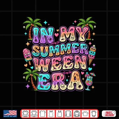 Design In My Summer Ween Era Spooky Summer Shirt Mens Womens Kids Shirt
